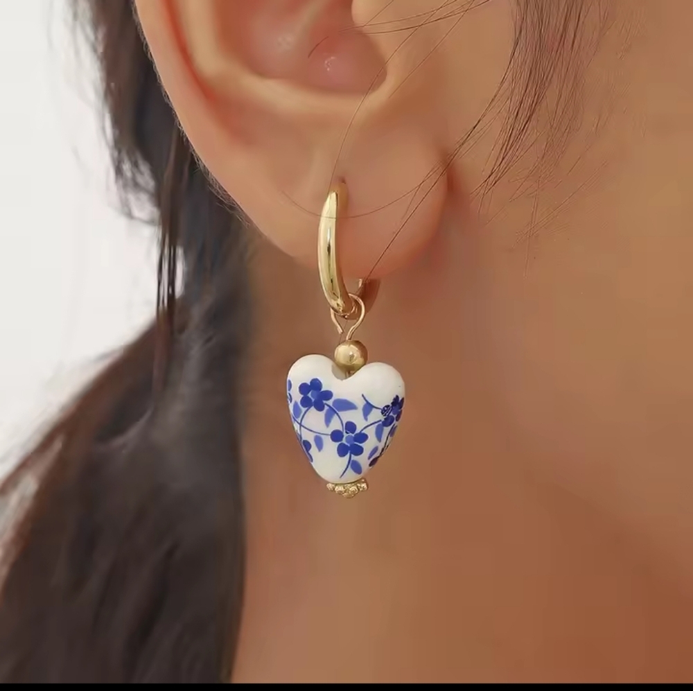 Earrings Ceramic Teapot Women's Dangle‎ New f30
